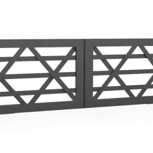Custom Dual Automatic Swing Gate - Longhorn